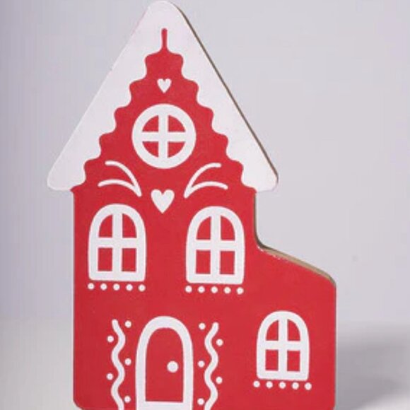 SET OF CHRISTMAS GINGER HOUSE DECOR - Picture 1 of 2